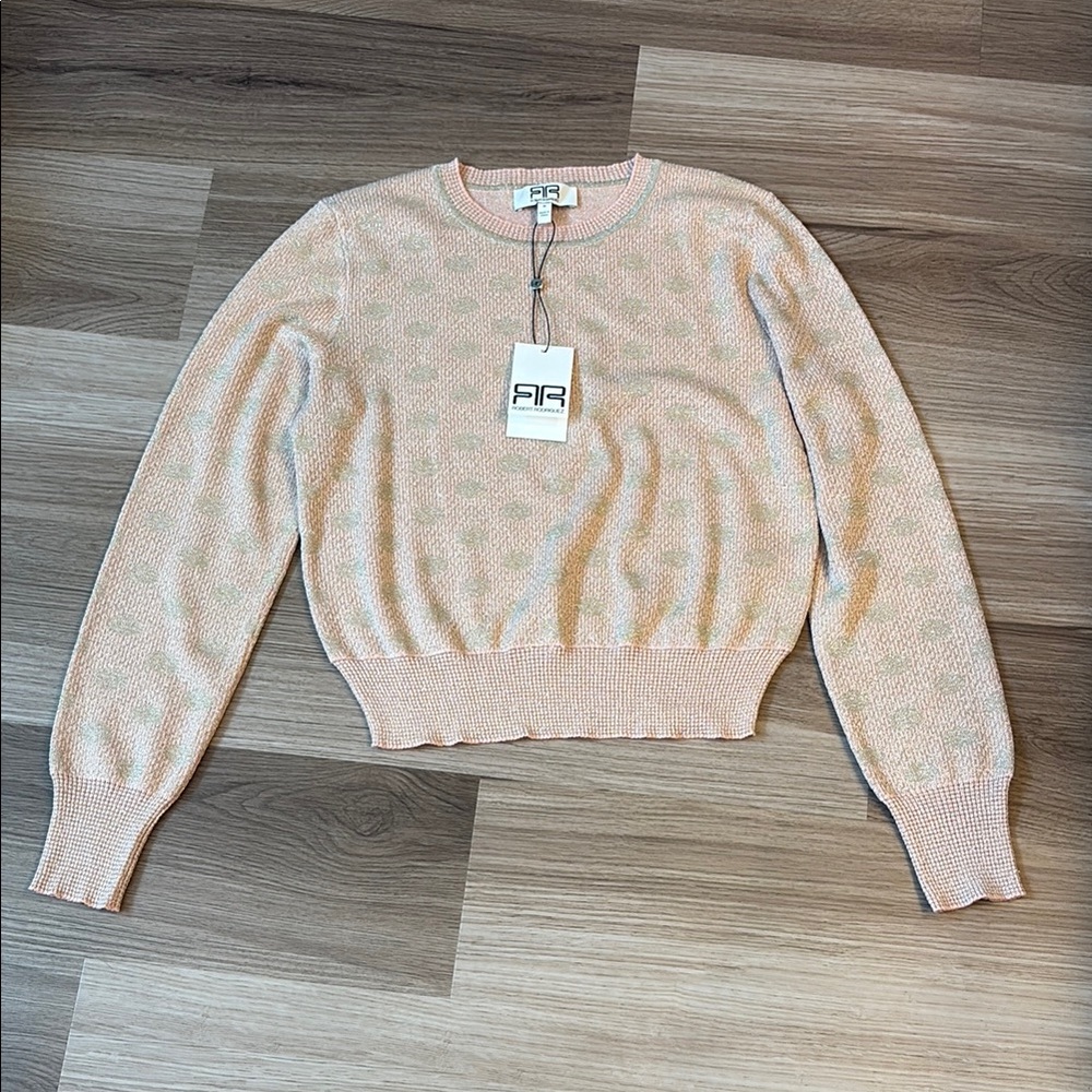 Robert Rodriguez Rose Quartz Crew Neck Sweater Medium